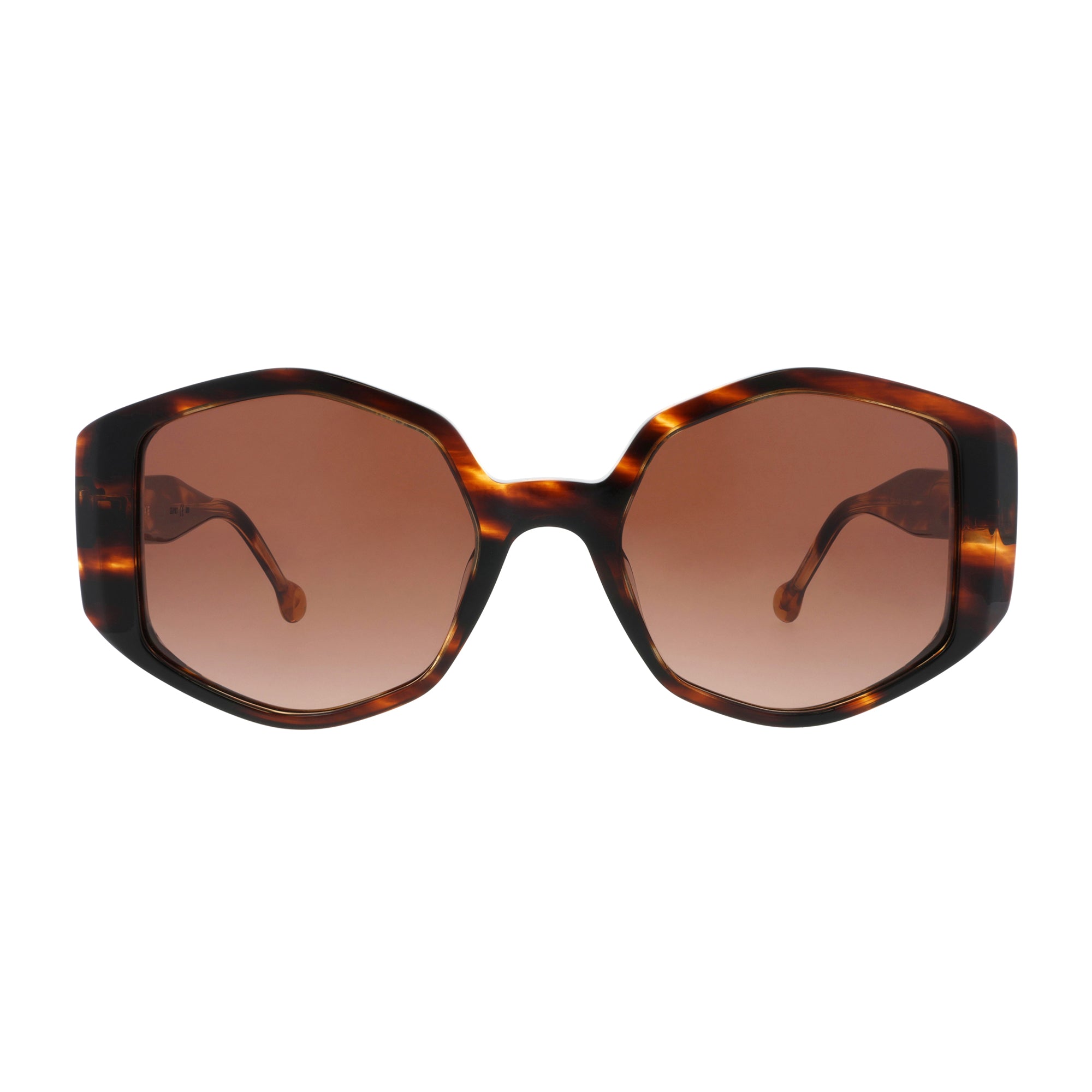 Lunettes de soleil Iconic Amande - Ecaille Marron et Miel - NUXE