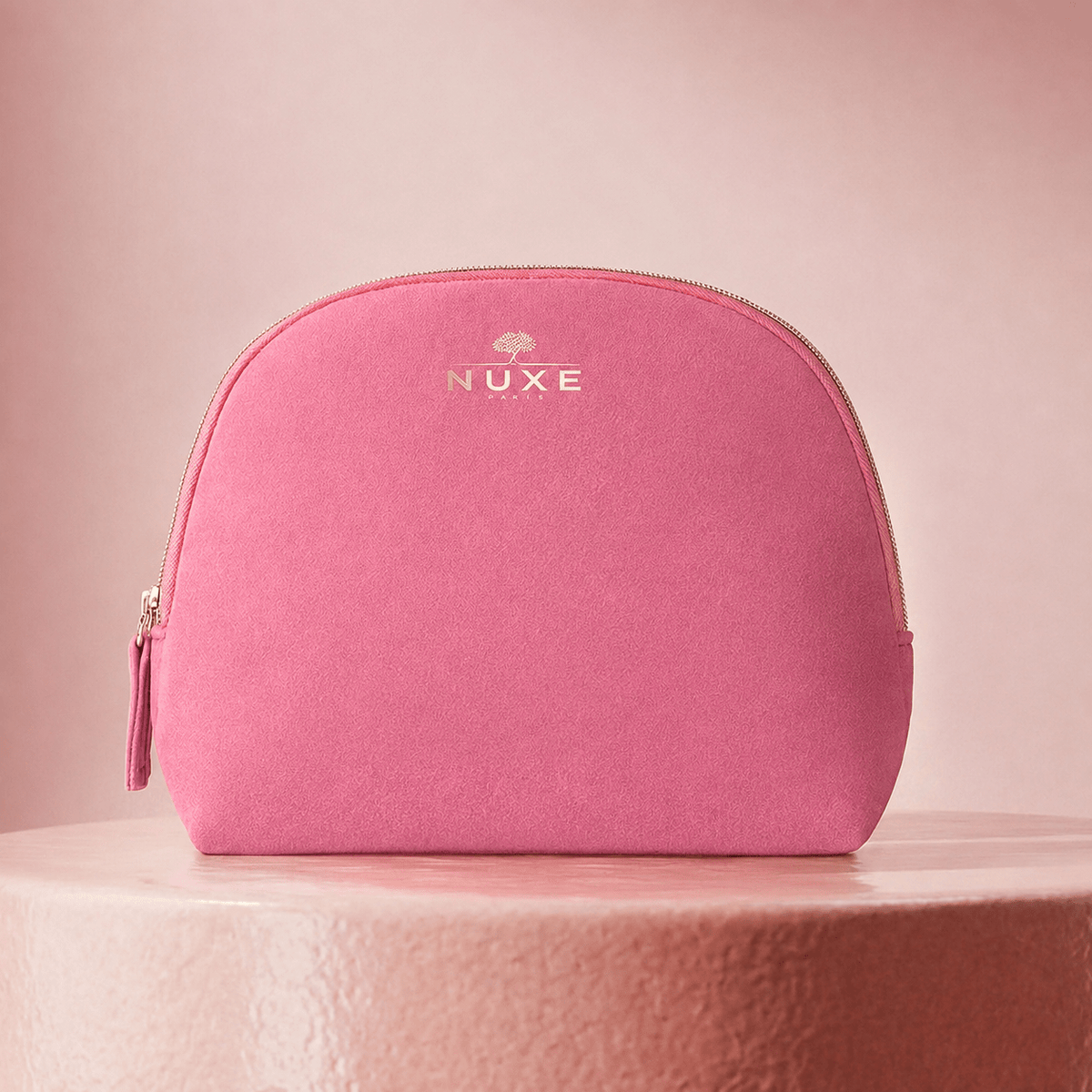 Petite trousse velours rose 2022 - NUXE