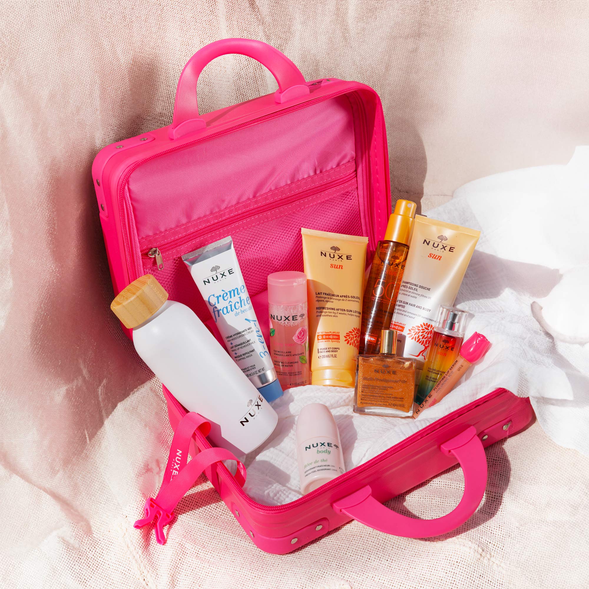 Valise avec sélection de produits