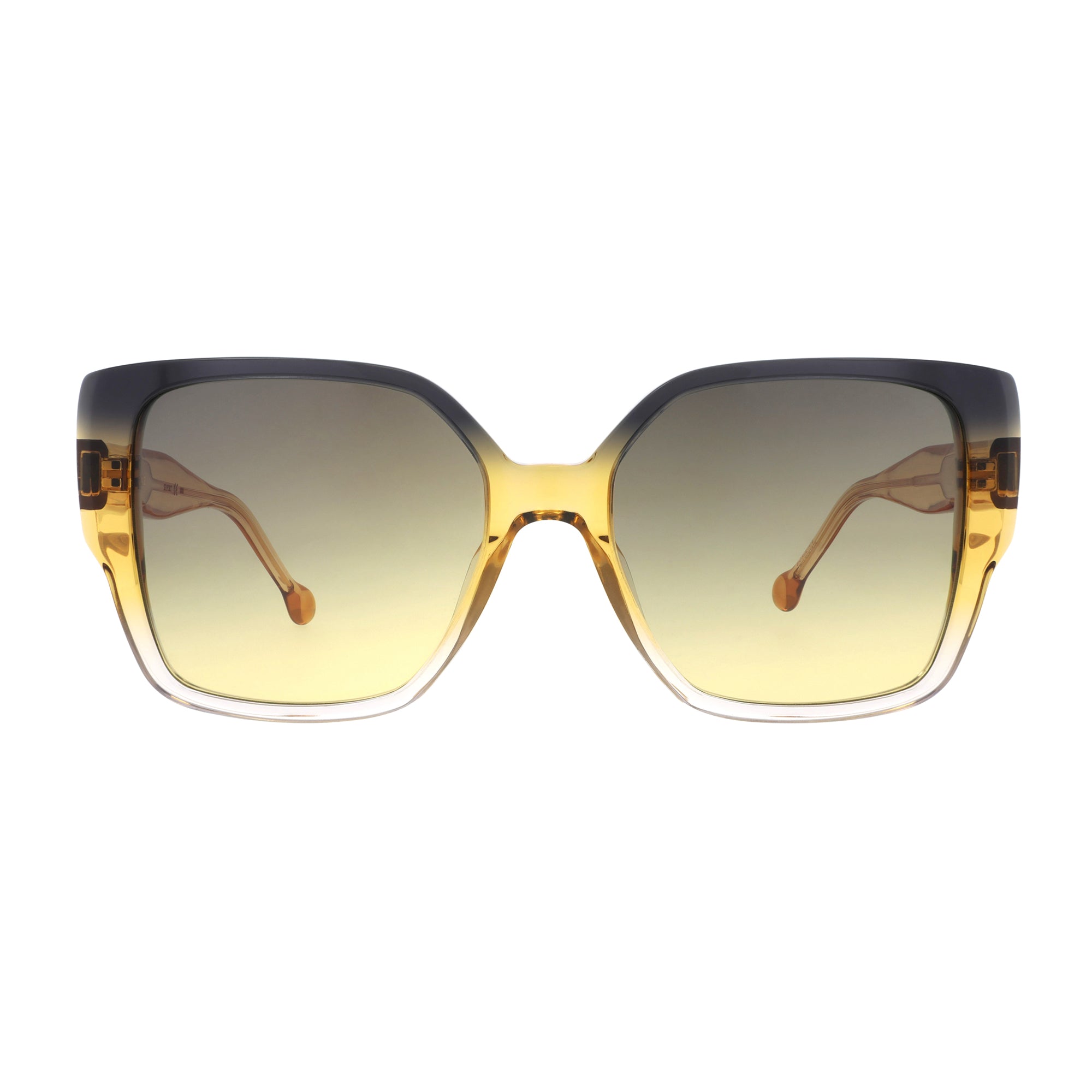 Lunettes de soleil Iconic carrée - Dégradé Gris Jaune