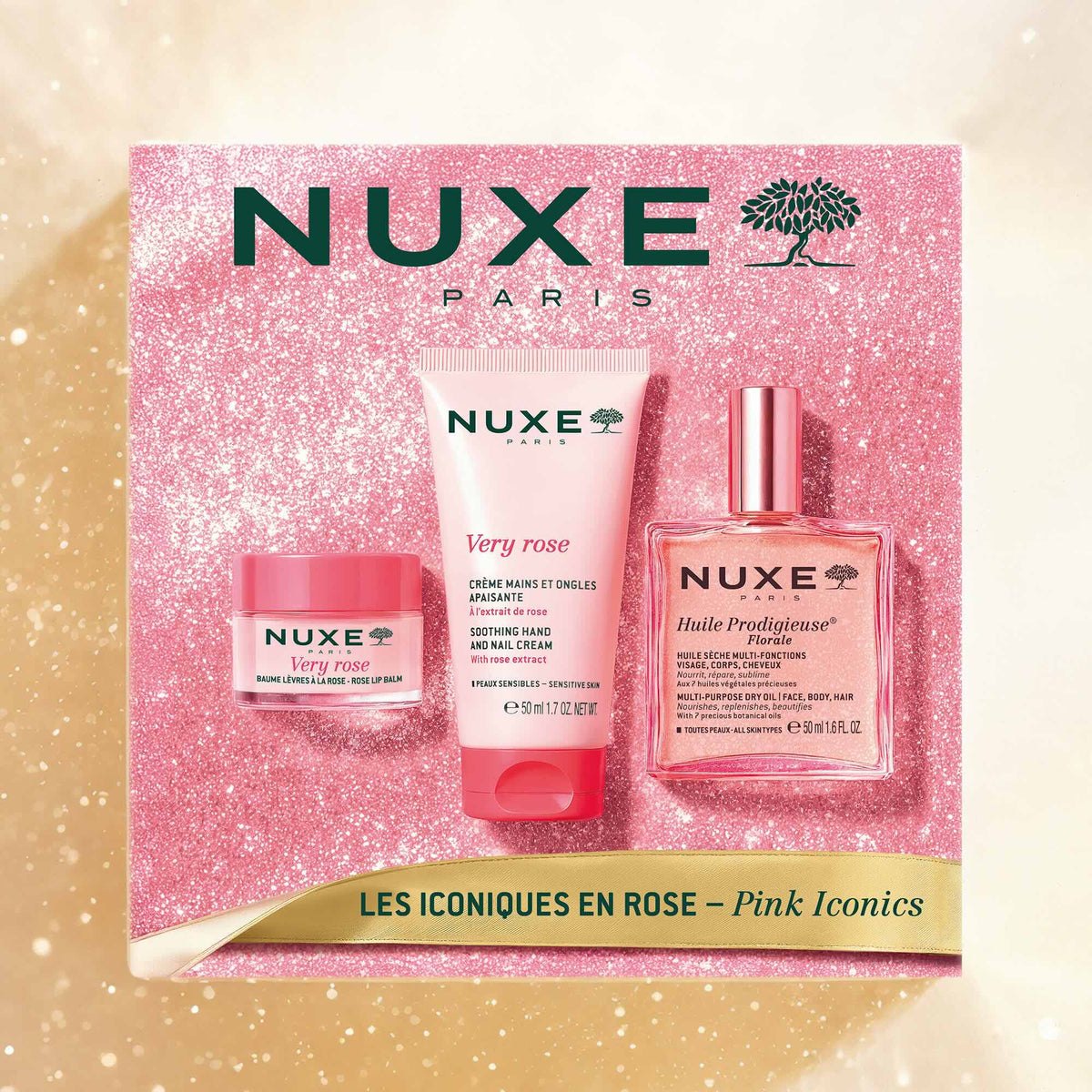 Coffret Noël Les Iconiques en Rose - NUXE