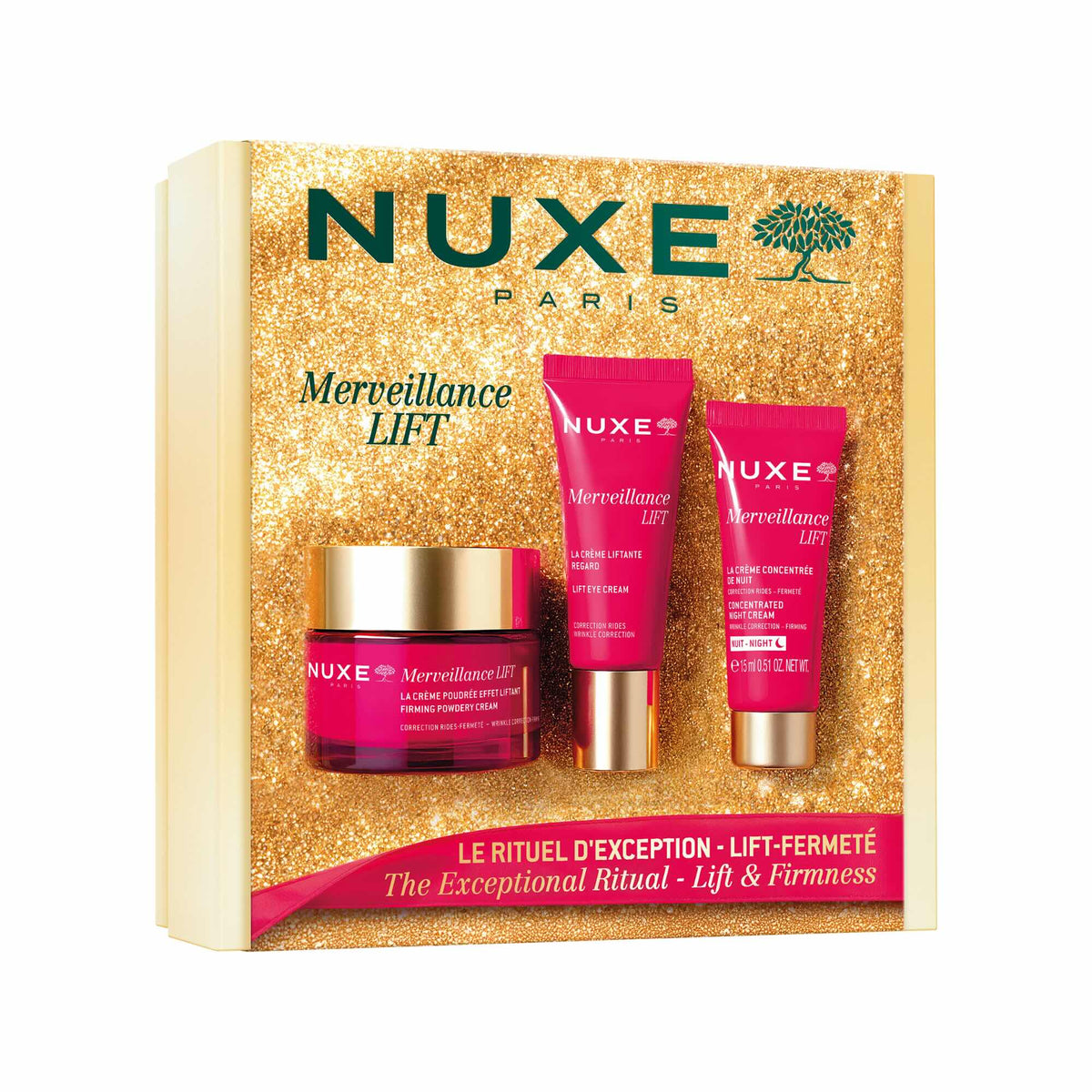 Coffret Noël MERVEILLANCE LIFT Le Rituel d'Exception - Lift Fermeté - NUXE