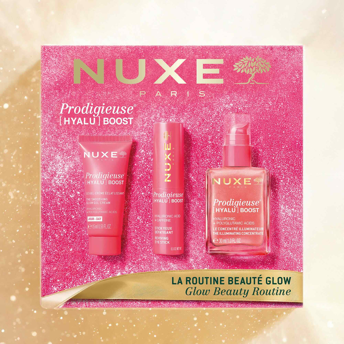 Coffret Noël PRODIGIEUSE® [HYALU] BOOST La Routine Beauté Glow - NUXE