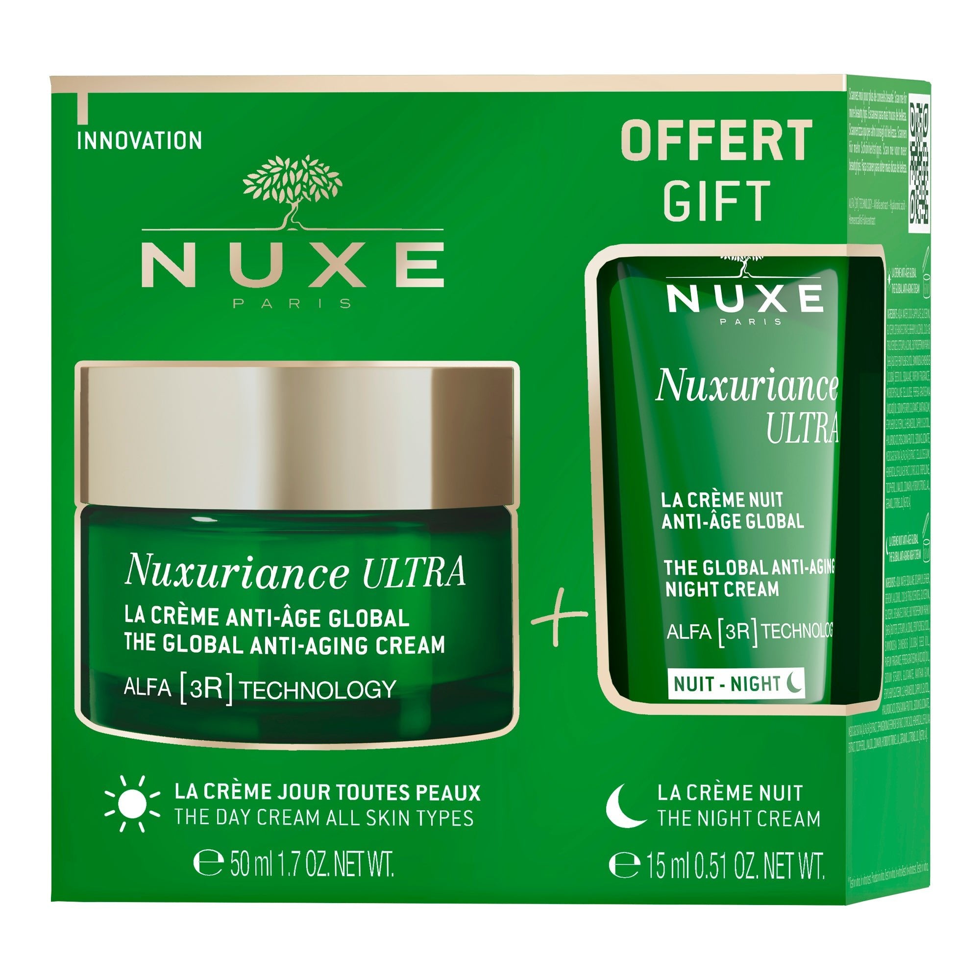 Kit Anti - Âge Global Toutes Peaux, Nuxuriance Ultra - NUXE