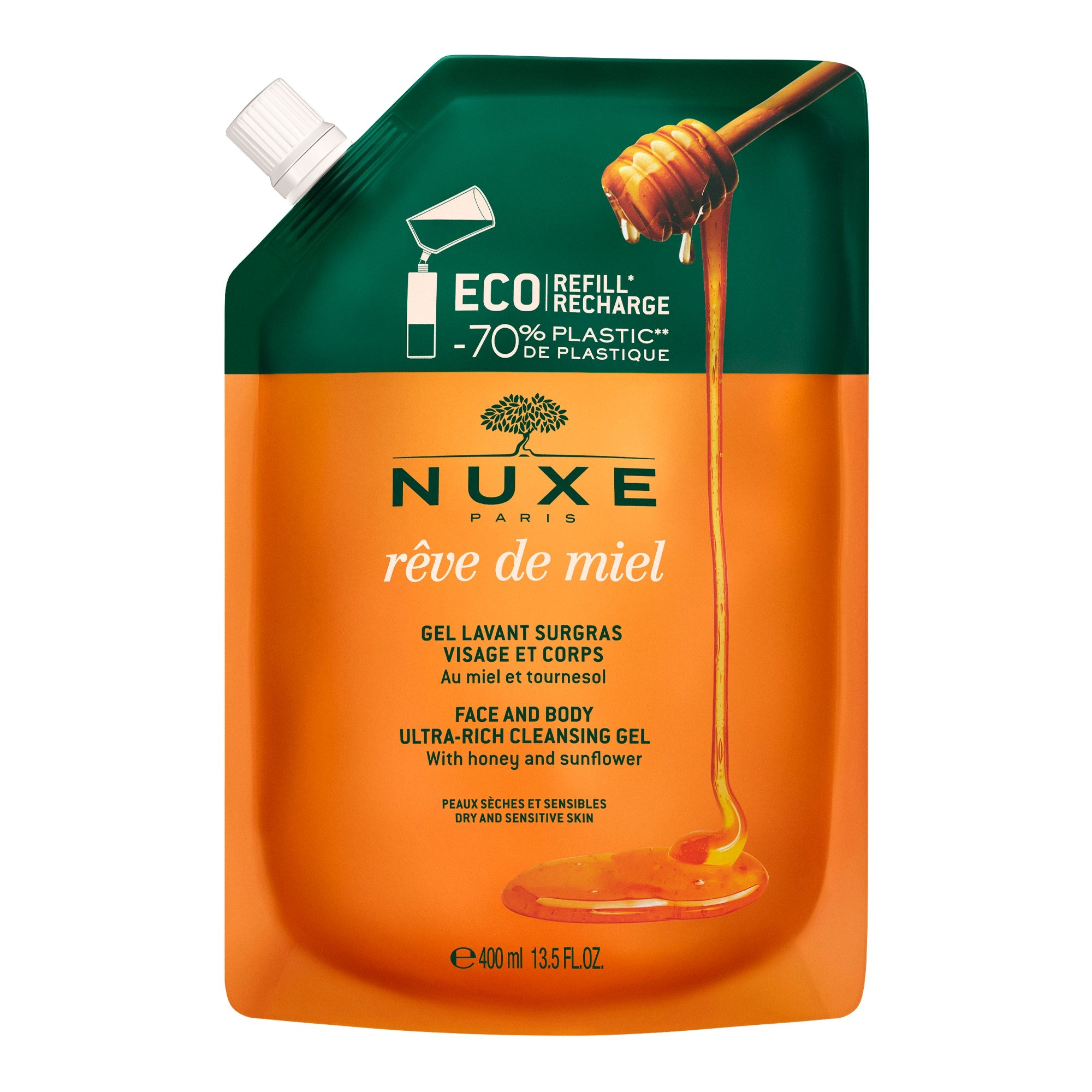 Recharge Gel Lavant visage et corps - NUXE