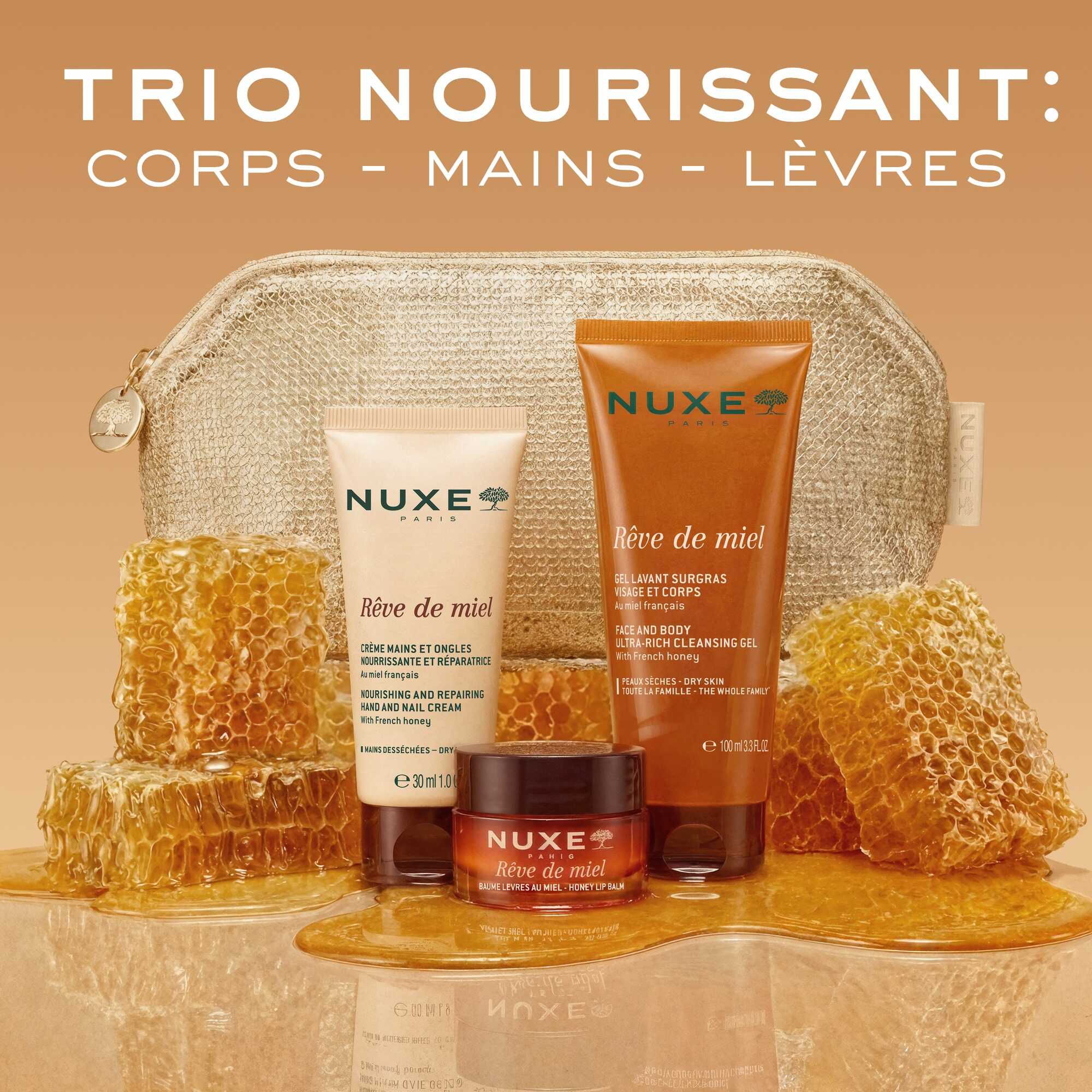 Trio Nourrissant : Corps - Mains - Lèvres - NUXE